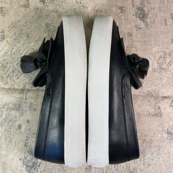 Longchamp Fall 2015 Ready to Wear Collection platform black leather loafers - Picture 8 of 14